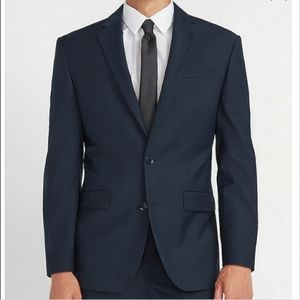 Deep blue Express men's suit coat and slacks 38R 31x32 pants photographer fitted